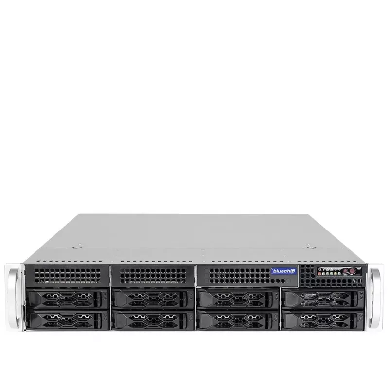 bluechip SERVERline R42316s 2 HE Rack, Intel® Xeon® Silver 4410Y Prozessor / 2.00 GHz, TPM-Modul, 32 GB DDR5, 2 x 960 GB SSD, 2 x 10 Gigabit Ethernet