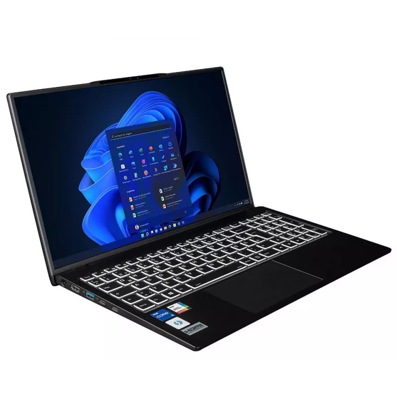 bluechip TRAVELline B15W57 Intel® Core™ i5-1335U Prozessor / 4.60 GHz, Windows 11 Pro, 15.6 inch non-glare IPS Panel, 1920 x 1080, 16 GB DDR5, 500 GB NVMe SSD, Intel® WiFi 6 AX211 2×2, Bluetooth 5.3, Gigabit Ethernet, Intel® Iris® Xe Grafik, Thunderbolt™ 4 über Type-C Port