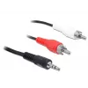 Audio Cable DeLOCK 84277 10m 3.5mm 2 x RCA Black