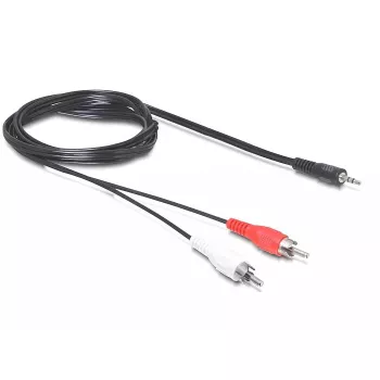 Audio Cable DeLOCK 84277 10m 3.5mm 2 x RCA Black
