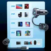 Car charger Joyroom JR-CL07 3-in-1 60W with built-in USB-C cable 1.6 m, black