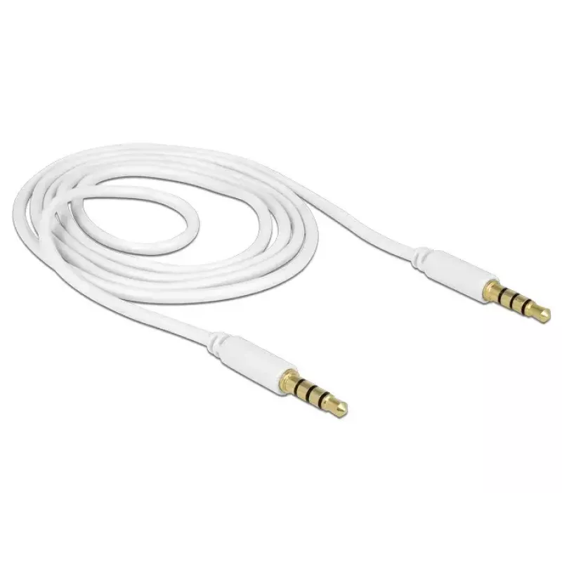 Audio Cable DeLOCK 83440 1m 3.5mm White