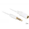 Audio Cable DeLOCK 3.5mm 2m White