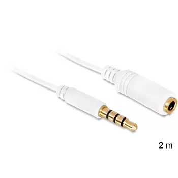 Audio Cable DeLOCK 3.5mm 2m White