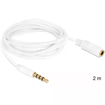 Audio Cable DeLOCK 3.5mm 2m White