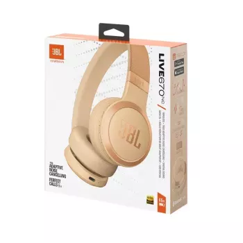 JBL Live 670NC Headset Wireless Head-band Calls/Music Bluetooth Sand