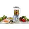 Ariete 583, Vintage Blender with 1.5 Liter glass cup, 4 Stainless Steel Blades, 4 Speeds + Pulse, 1000 Watt, Blue