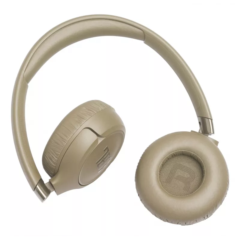 Headset JBL Tune 680NC, wired & wireless (Bluetooth, USB-C), supra-aural, head-band, beige, 20–20000 Hz, 161 g