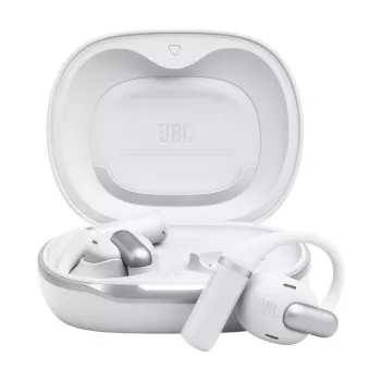 Headset JBL Sense Pro TWS ear-hook, for calls and music, 20–40000 Hz, USB-C charging stand, White