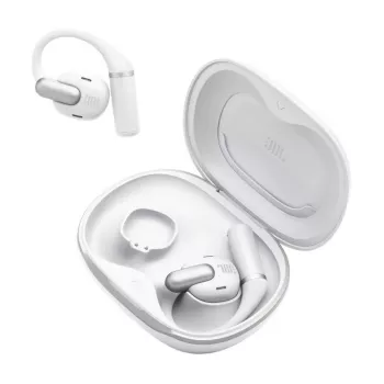 Headset JBL Sense Pro TWS ear-hook, for calls and music, 20–40000 Hz, USB-C charging stand, White