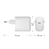 Wall Charger USB-C 45W d bramante re-charge Pro — Indoor AC, 110–240V, White