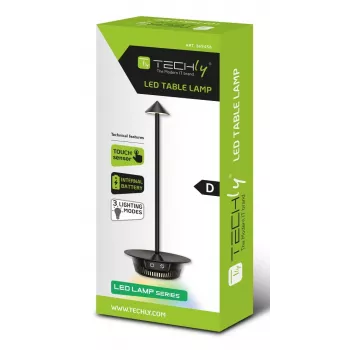 Techly I-LAMP-TABLE3 table lamp SMD LED Module 1 W SMD LED D Black