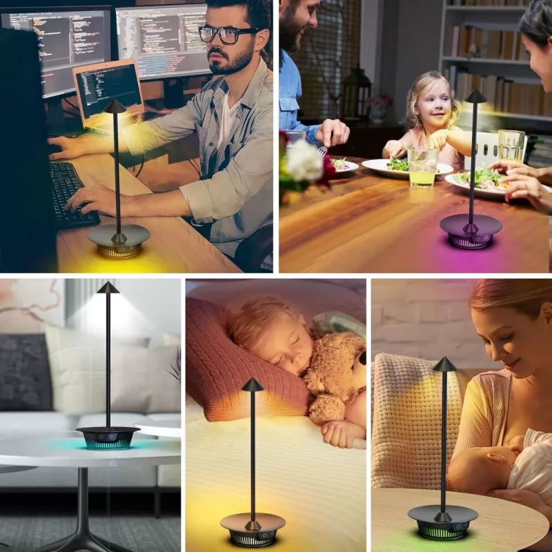 Techly I-LAMP-TABLE3 table lamp SMD LED Module 1 W SMD LED D Black