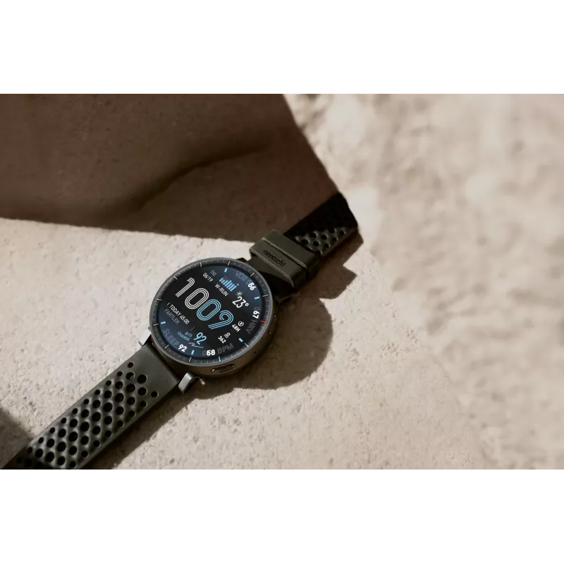 Smartwatch Amazfit Active Max round AMOLED 1.5 inch 480×480 Touchscreen 64MB RAM 4GB 658mAh Black