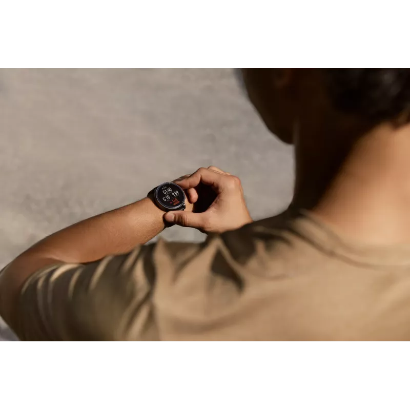 Smartwatch Amazfit Active Max round AMOLED 1.5 inch 480×480 Touchscreen 64MB RAM 4GB 658mAh Black