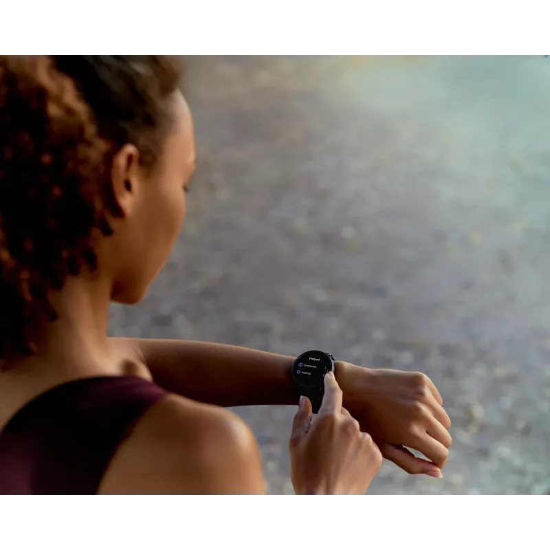 Smartwatch Amazfit Active Max round AMOLED 1.5 inch 480×480 Touchscreen 64MB RAM 4GB 658mAh Black