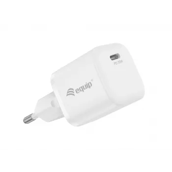 Equip 1-Port 20W USB-C PD Charger Indoor AC White 100-240V