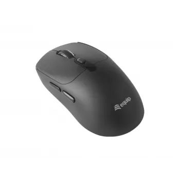 EQUIP Ambidextrous 6-Button Dual Mode Wireless Mouse, Optical 1600 DPI, RF + Bluetooth, Black