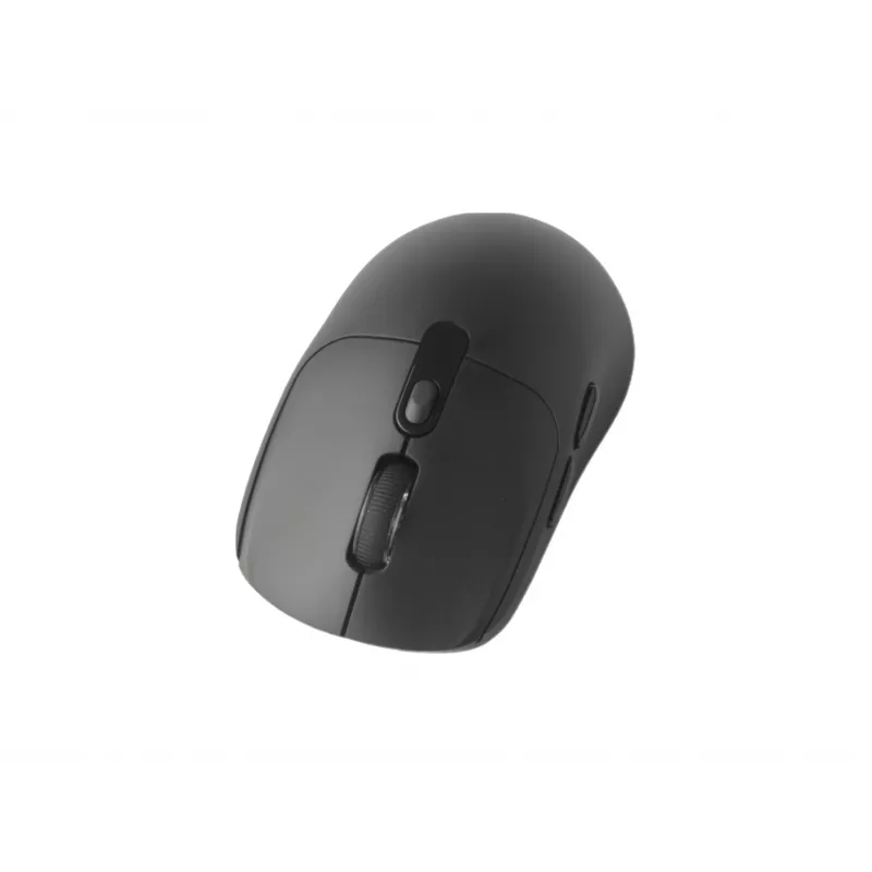 EQUIP Ambidextrous 6-Button Dual Mode Wireless Mouse, Optical 1600 DPI, RF + Bluetooth, Black