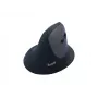 EQUIP ergonomic right-hand vertical wireless mouse 1600 DPI, RF Wireless + Bluetooth, rechargeable, 6 buttons, black