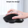 EQUIP 6-button dual-mode rechargeable wireless mouse — right-hand, optical 1600 DPI, RF Wireless + Bluetooth, black