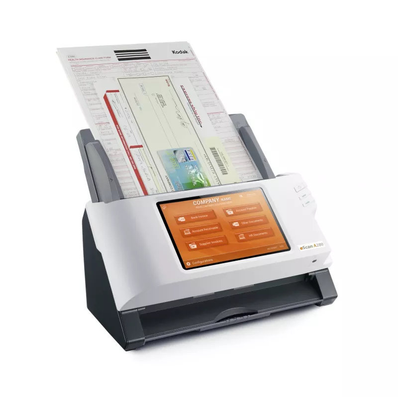 Plustek eScan A280 Enterprise ADF scanner 600 x 600 DPI A4 Black, White