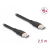 USB Cable DeLOCK 81239 2.5m USB C Black USB 2.0 0.48 Gbit/s