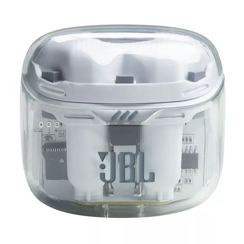 JBL Tune Flex Ghost Edition Headset True Wireless Stereo (TWS) In-ear Calls/Music Bluetooth Translucent, White