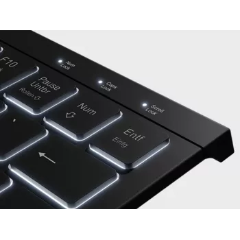 KeySonic KSK-5010ELC (DE) keyboard Home USB QWERTZ German Black