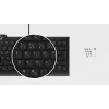 KeySonic KSK-5010ELC (DE) keyboard Home USB QWERTZ German Black