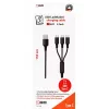 USB Cable 2GO 797156 1.5m USB B 3 x USB C Black
