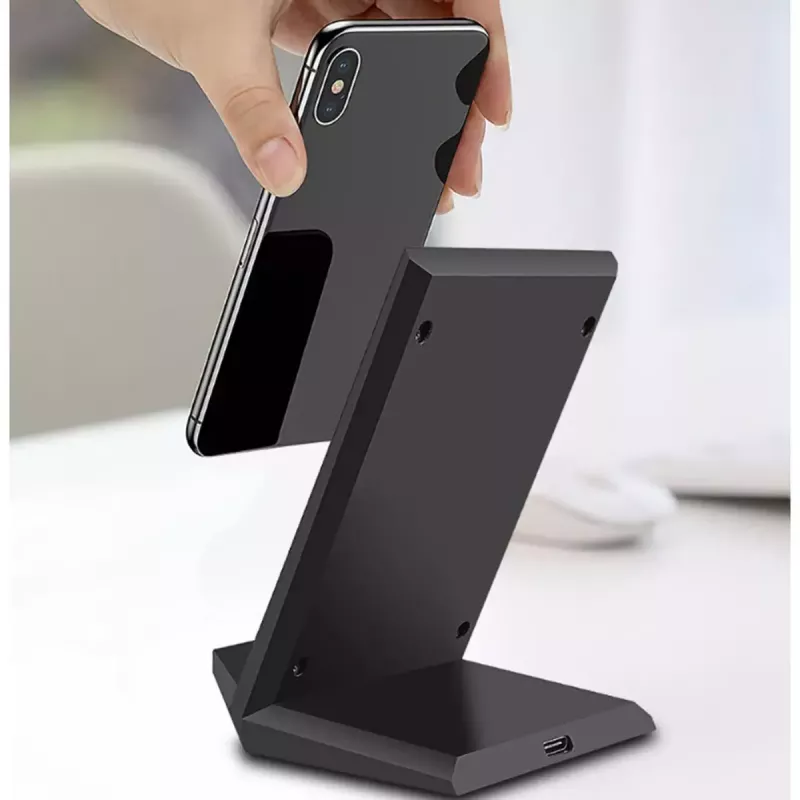 Indoor Charger 2GO 797330 Smartphone Black USB Wireless Fast Charging