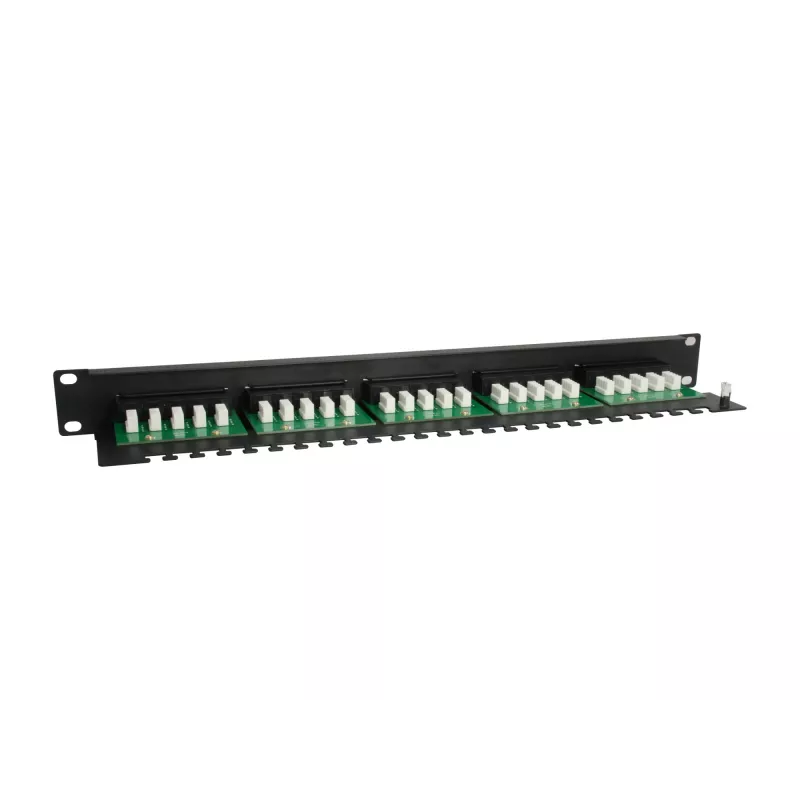 Equip 25-Port Cat.3 RJ45 ISDN Patch Panel, Black