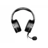 MSI IMMERSE GH20 Gaming Headset '3.5mm inline with audio splitter accessory, Black, 40mm Drivers, Unidirectional Mic, PC & Cross-Platform Compatibility'