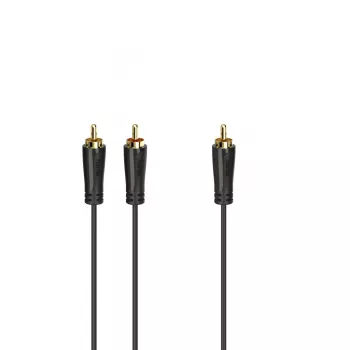 Audio Cable Hama 00205097 5m RCA 2 x RCA Male Gold Plated Black