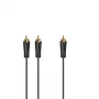 Audio Cable Hama 00205097 5m RCA 2 x RCA Male Gold Plated Black