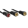 Audio Cable Hama 00205097 5m RCA 2 x RCA Male Gold Plated Black