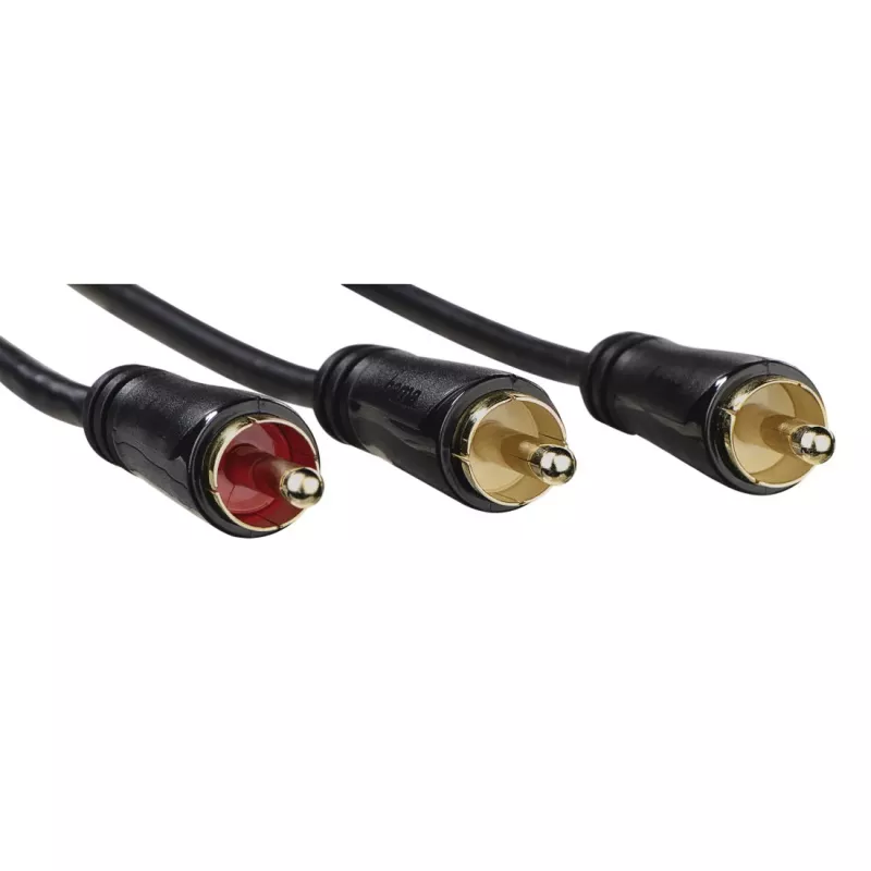 Audio Cable Hama 00205097 5m RCA 2 x RCA Male Gold Plated Black