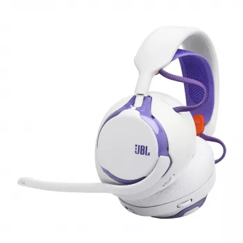 Headset JBL Quantum 650 — Wireless Bluetooth, USB-C, Circumaural, Head-band, White, 20–20000 Hz
