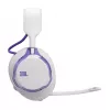 Headset JBL Quantum 650 — Wireless Bluetooth, USB-C, Circumaural, Head-band, White, 20–20000 Hz