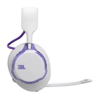 Headset JBL Quantum 650 — Wireless Bluetooth, USB-C, Circumaural, Head-band, White, 20–20000 Hz