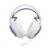 Headset JBL Quantum 650 — Wireless Bluetooth, USB-C, Circumaural, Head-band, White, 20–20000 Hz
