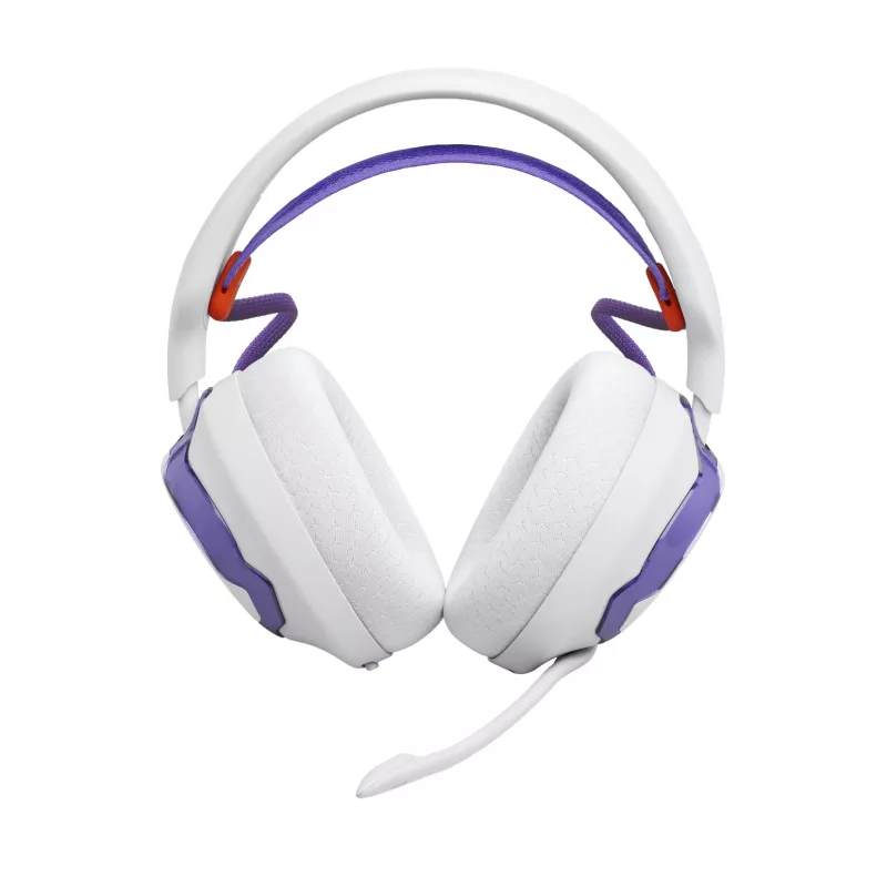 Headset JBL Quantum 650 — Wireless Bluetooth, USB-C, Circumaural, Head-band, White, 20–20000 Hz