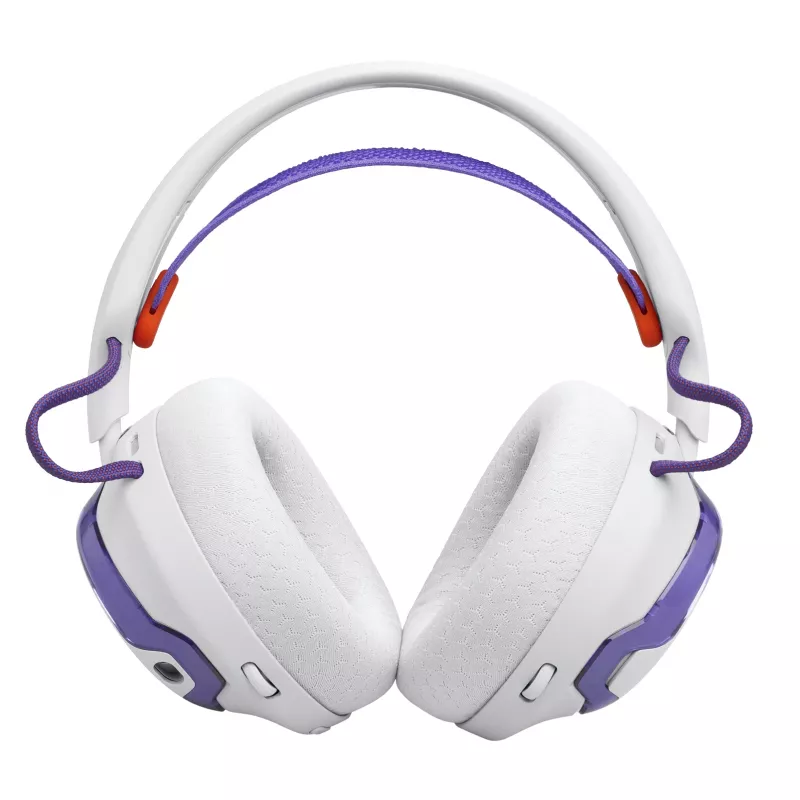 Headset JBL Quantum 650 — Wireless Bluetooth, USB-C, Circumaural, Head-band, White, 20–20000 Hz