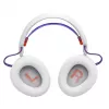 Headset JBL Quantum 650 — Wireless Bluetooth, USB-C, Circumaural, Head-band, White, 20–20000 Hz