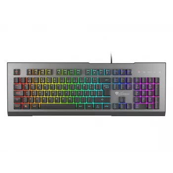 GENESIS Rhod 500 RGB keyboard Gaming USB QWERTY Portuguese Black, Silver