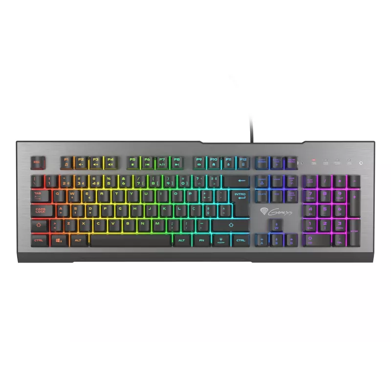 GENESIS Rhod 500 RGB keyboard Gaming USB QWERTY Portuguese Black, Silver