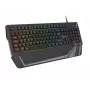 Gaming keyboard GENESIS Rhod 350 RGB — Full-size 104-key USB QWERTY Spanish, Black, RGB backlight, wrist rest