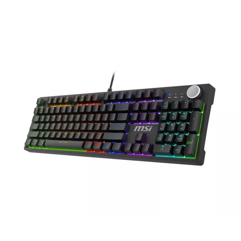 MSI FORGE GK320 RED keyboard Gaming USB QWERTY English Black