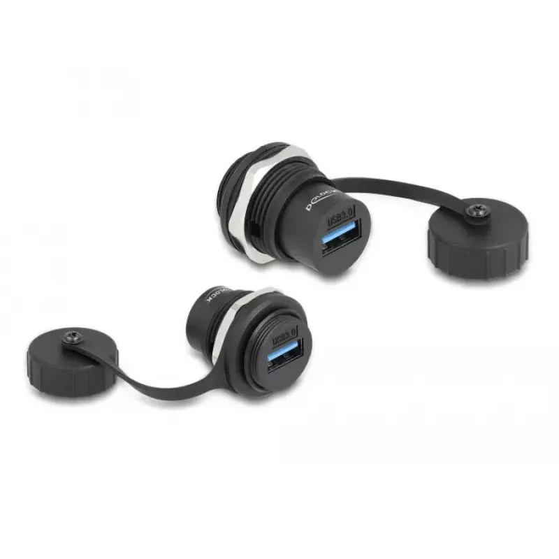 DeLOCK USB 3.2 Gen 1 Type-A built-in connector IP67 waterproof black 86961